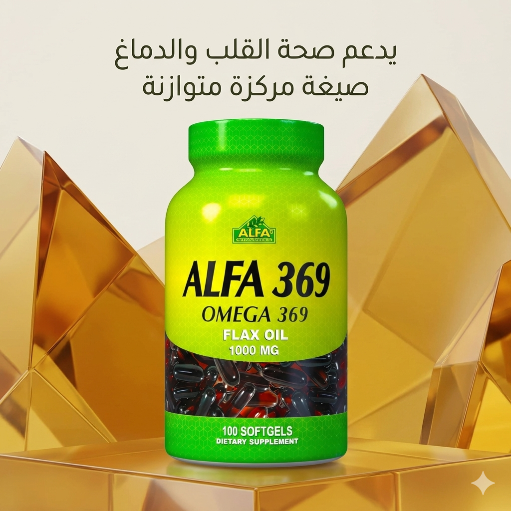 Alfa Omega 369 Flax Oil 1000 mg 100 Capsules
