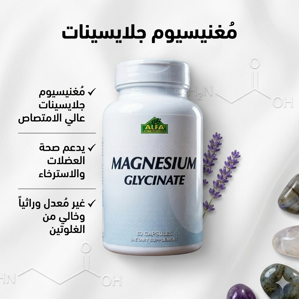 Alfa Magnesium Glycinate 60 Capsules