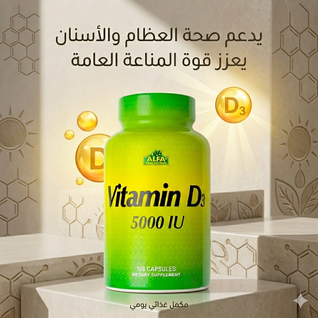 Alfa Vitamin D3 5000 IU 100 Capsules